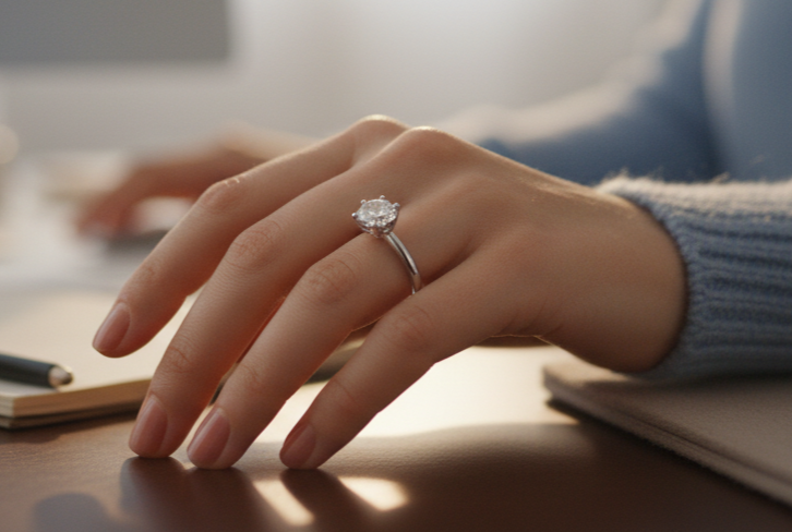 Mano con anillo de Louv