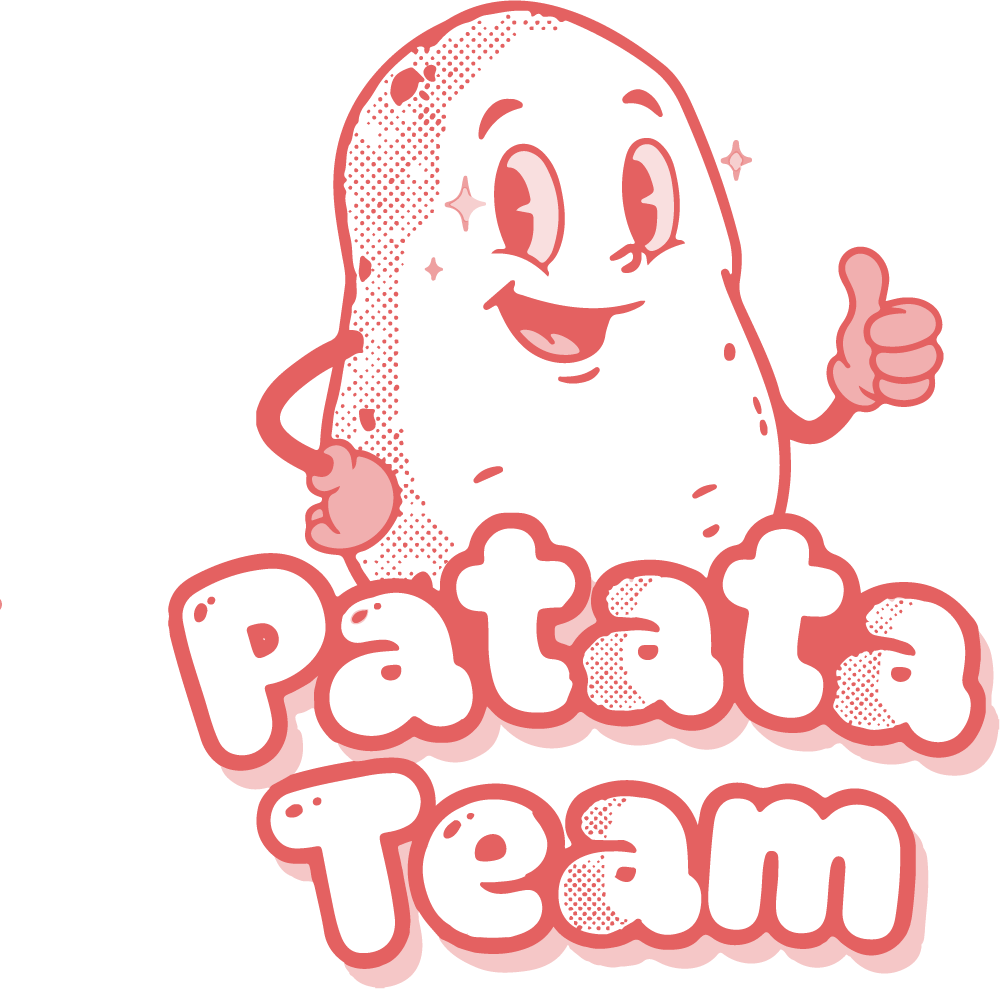 Imagotipo de Patata Team a una tinta