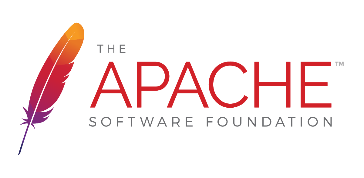 Logo oficial de Apache, software de servidor web