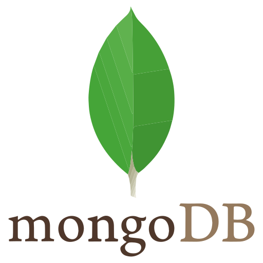 Logo oficial de MongoDB, base de datos NoSQL